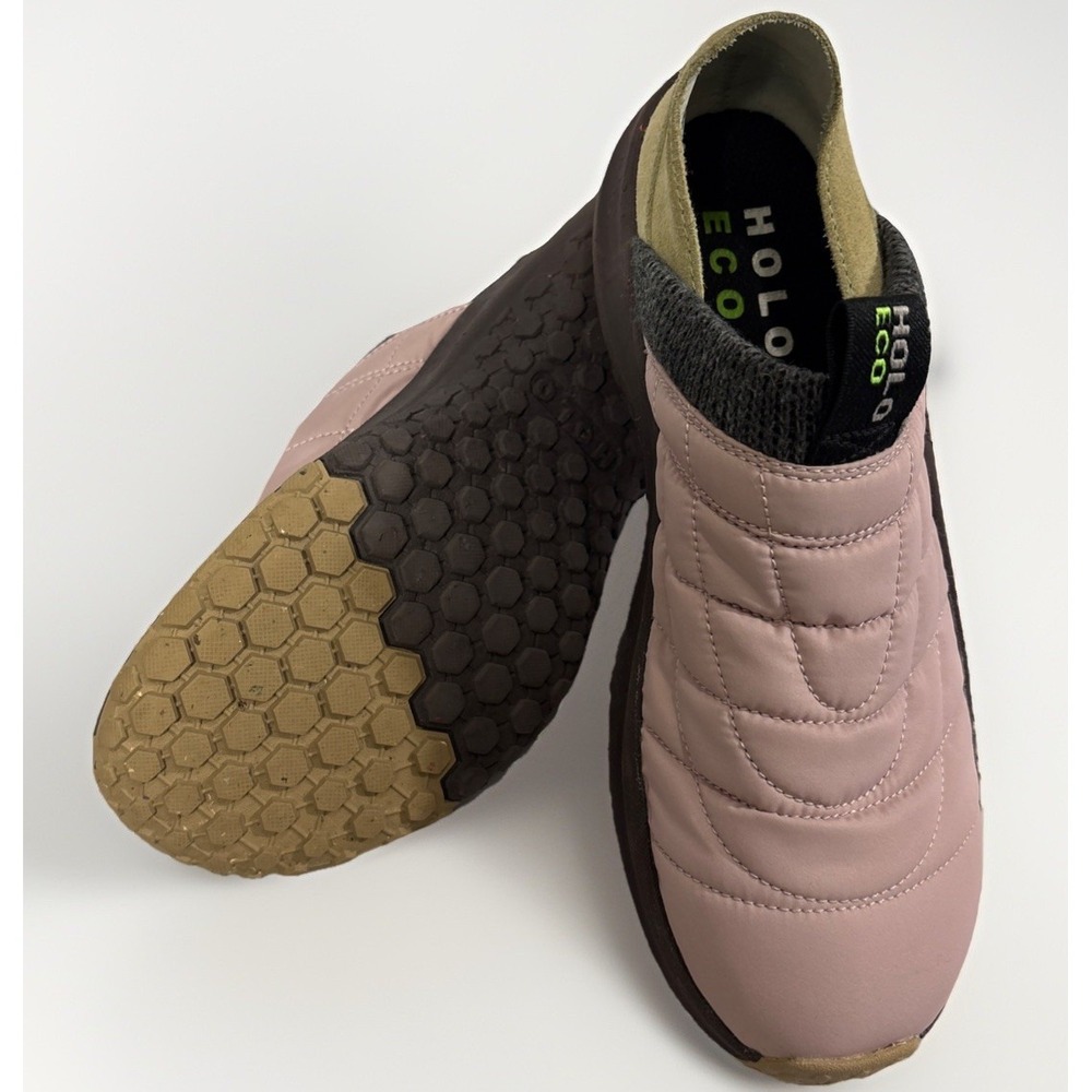 HOLO Footwear Women's Credimus Crashback Quilted Slip-On Pink Size 9.5